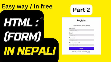 HTML Course |How to make  Form | Part 2