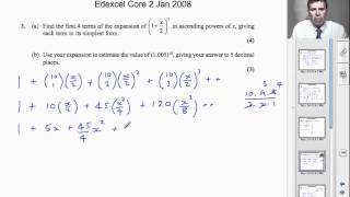 A-Level Maths Core 2 Paper January 2008 - Q3 - Edexcel