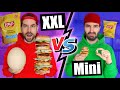 On mange la nourriture xxl vs miniature pendant 24h  huby