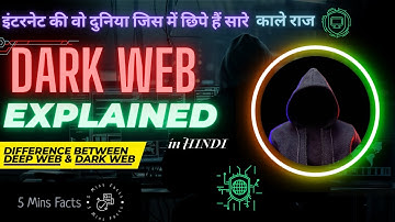 What is Dark Web in hindi | Difference between Surface web, Deep Web & Dark Web | Deep Web Stories |