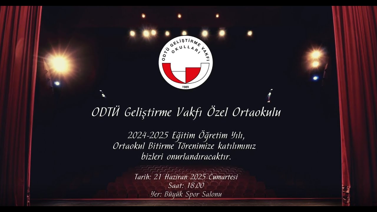 2024 2025 Eğitim Öğretim Yılı Ortaokul Bitirme Töreni