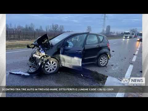 SCONTRO TRA TRE AUTO IN TREVISO MARE, OTTO FERITI E LUNGHE CODE | 28/12/2021