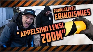 Hullut paineilmatykit!! Appelsiini lentää 200m //Feat. Erikoismies