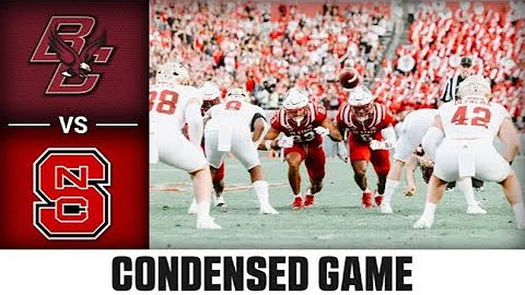 Boston College vs. NC State Condensed Game | 2022 ...