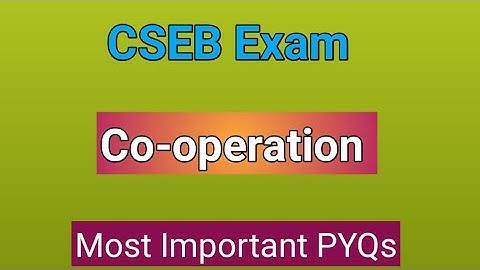 CSEB Junior Clerk Exam/Co-operation/ Most Important previous Questions