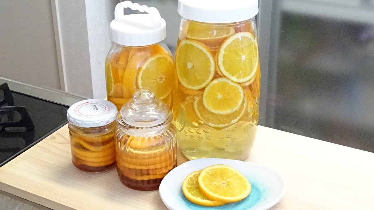 オレンジビネガーとはちみつオレンジ作ってみました オレンジ酢 フルーツビネガー蜂蜜 Youtube