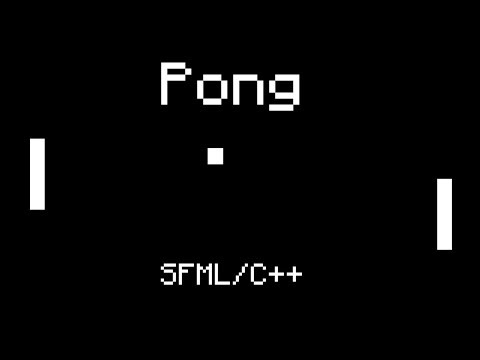 Pong (SFML/C++)