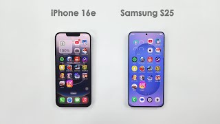 Samsung S25 vs iPhone 16e - SPEED TEST