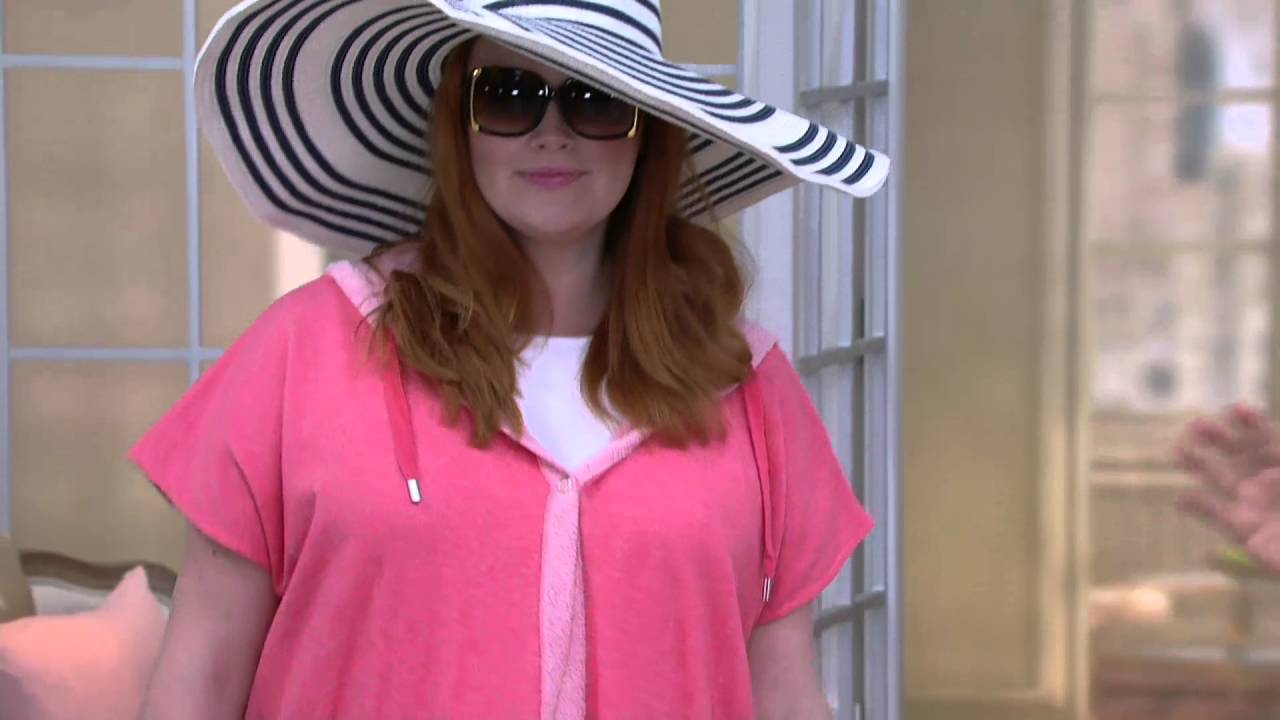 Stan Herman Fleck French Terry Hooded Poncho on QVC