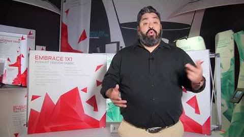 Embrace Push Fit Fabric Booth Display