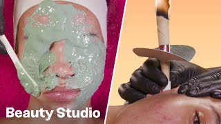 ASMR Facial Treatment   Ear Wax Candling