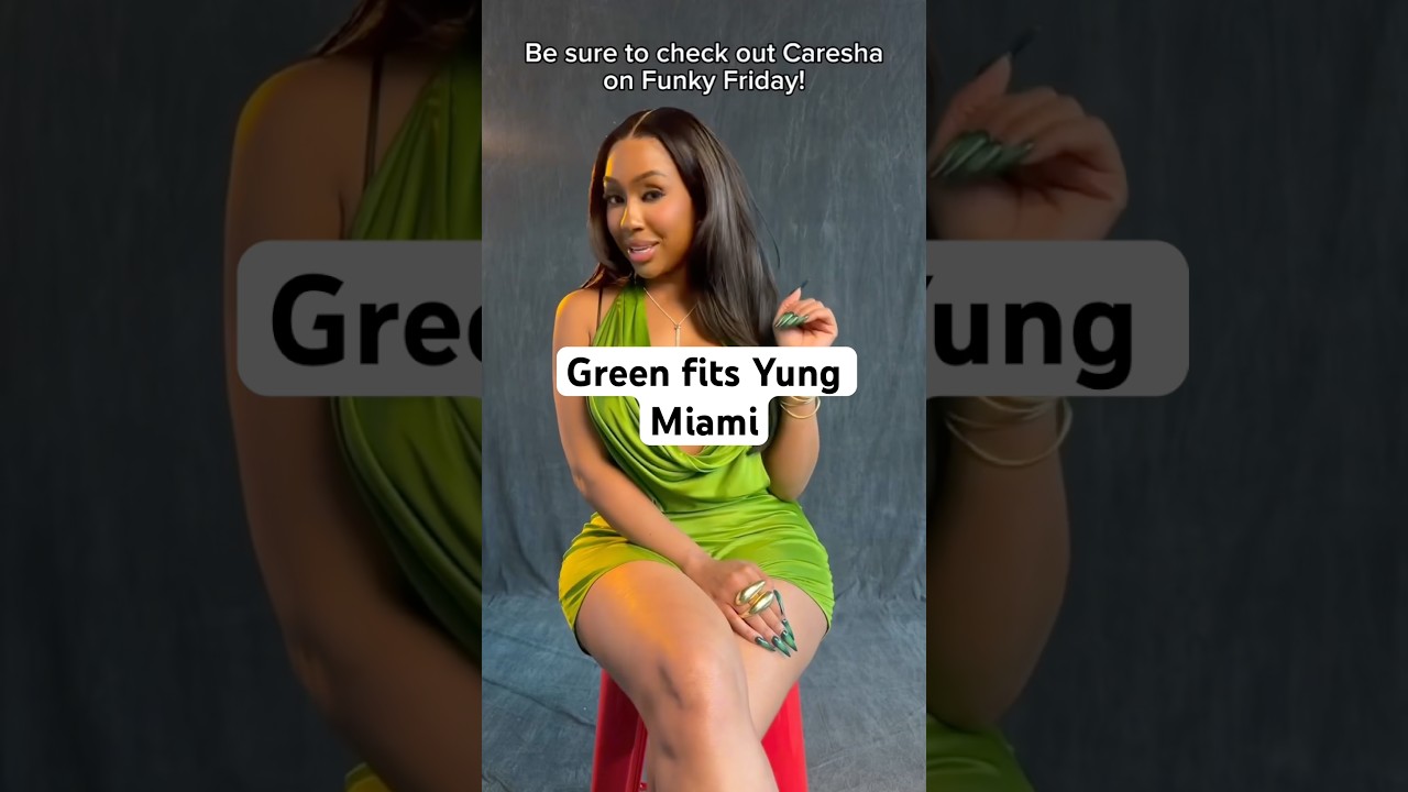 yung miami green dress Happy Birthday, Yung Miami! Here Are 10 Times She Lit Up The Red Carpet