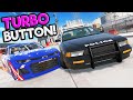 NASCAR Stock Car with TURBO BUTTON Destroys Police Cars in BeamNG Drive Mods!