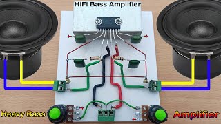 Hifi Simple Powerful Bass Amplifier How To Make Amplifier Using Tda2616 Ic Simple Powerful