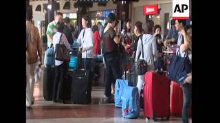 Scenes from Jakarta airport amid fears volcanic ash may affect flights