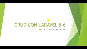 CRUD Laravel 5.6 (Estructura Base)