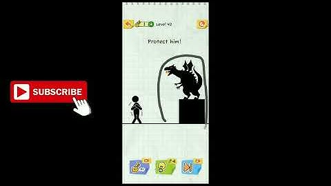 Draw 2 Save Stickman Puzzle New Update Level 42 Protect him