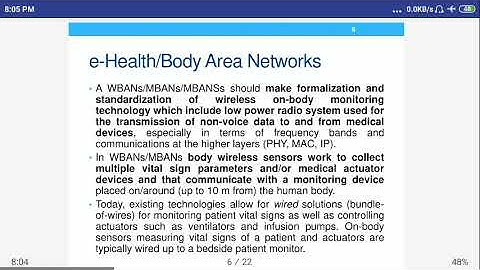 unit 5 iot apps 3 eHealth Boday Area Network