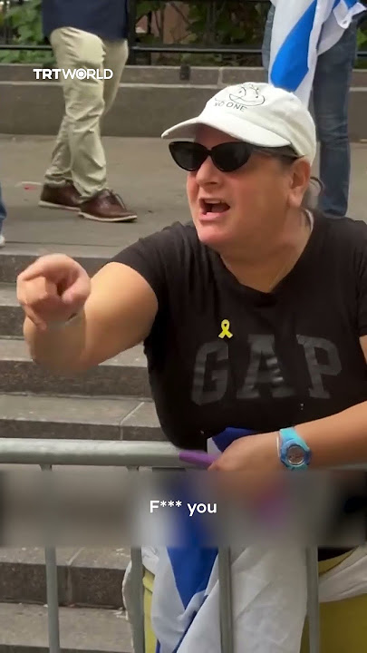Israeli woman verbally assaults Jewish child at pro Palestine protest