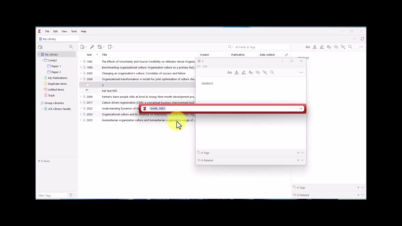 Using Zotero Episode 10: Create Note