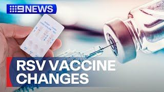 Push to make RSV vaccine free for seniors | 9 News Australia