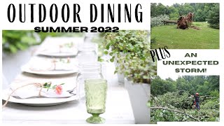 Outdoor Garden Party ~ Summer Garden Party ~ Outdoor Dining ~ Outdoor Tablescape~Simple Table Decor
