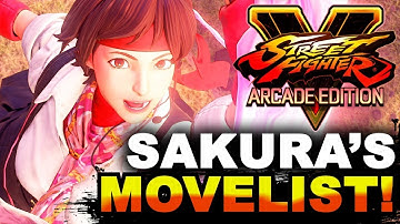 SFV AE * Sakura Movelist / Complete Breakdown