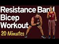 Resistance Band Bicep Workout - Stronger Arms in 20 Minutes