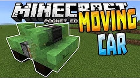 MOVING CARS in MCPE!!! - 1.0+ Slime Block Creation - Minecraft PE (Pocket Edition)