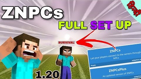How  to set up znpcs in smp 1.20 || znpcs problem 🤔 Minecraft aternos server 1.20 || @MaxPlayzMC