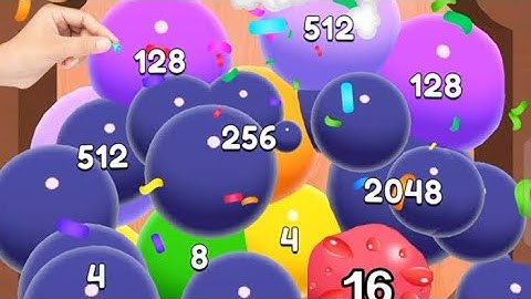 Jelly 2048 | biggest number Blob Merge 3d in jelly 2048 tiles New update part #15 #jelly2048