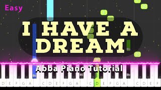 I Have a Dream | Abba Piano Tutorial For Beginners | Easy