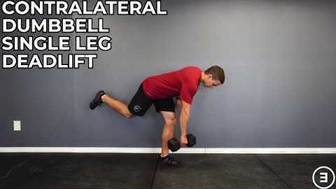Contralateral Dumbbell Single Leg Deadlift