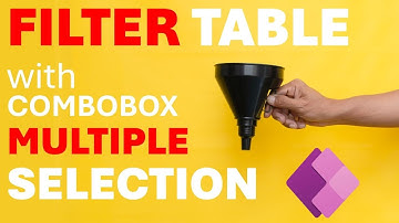 How to Filter Multiple Items in PowerApps using Combobox Control