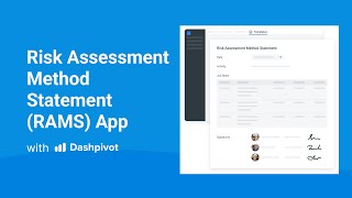 Using Dashpivot for Risk Assessment Method Statements (RAMS)