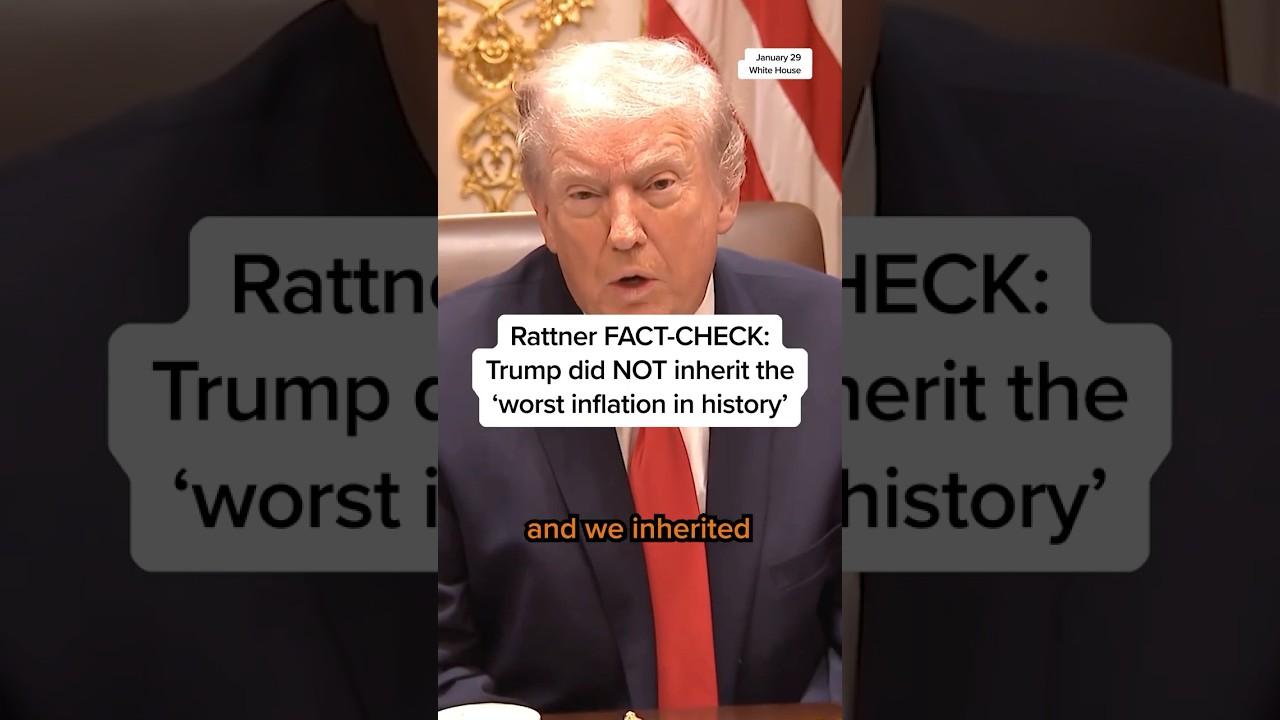 Rattner FACT-CHECK: Trump did NOT inherit the 'worst inflation in history'