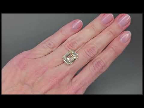 Saphir non chauffé Pastel Yellow taille octogonale 13,46 carats, Sri Lanka Video  № 1