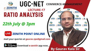 RATIO ANALYSIS (LECTURE-17) | RATIO ANALYSIS | UGC-NET-JRF-COMMERCE, MANAGEMENT | LECTURESHIP EXAMS