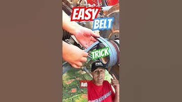 It’s This Easy To Install A Belt?  #diy #automobile #tips #howto #shorts