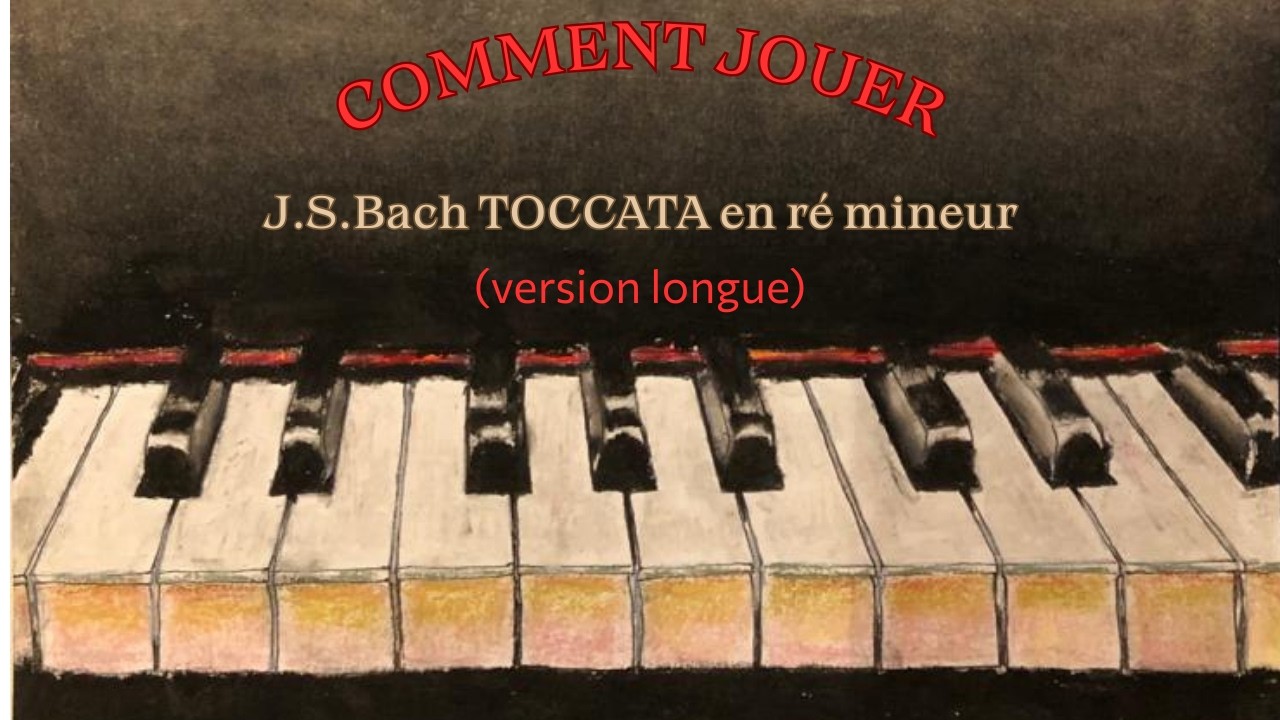 J.S.Bach Toccata et fugue version longue #pianodébutant #pianotutorial