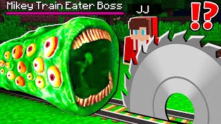 JJ and Mikey MADE TRAPS for Mikey Train EATER Boss - in Minecraft Maizen