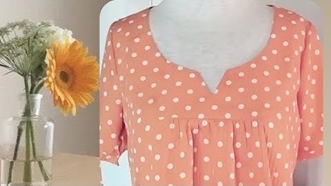 96/Võ Thị Rảnh/Hướng dẫn cắt rập áo cổ tròn xẻ V ,dạng đồ bộ,rả đô dún thân,vải không giản.