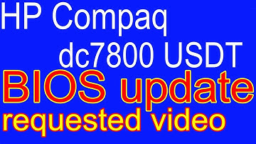 How to update BIOS for HP Compaq dc7800 USDT   requested video Ep.206