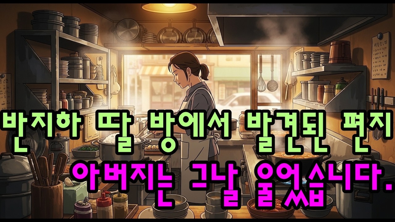 착하게 산 시간은 사라지지 않습니다 . [반지하 딸 방에서 발견된 편지, 아버지는 그날 울었습니다] l 오디오북 l 라디오북 l 사연라디오 l 반전사연 l 감동사연