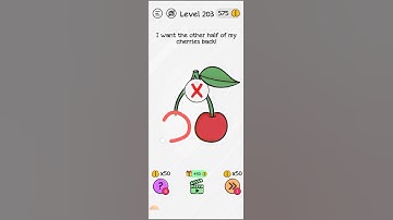 I want the other half of my cherry back / Braindom level 203 solution