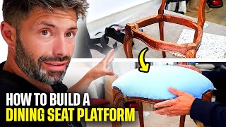 HOW TO BUILD A DINING CHAIR SEAT PLATFORM FROM SCRATCH UPHOLSTERY FOR BEGINNERS FaceliftInteriors