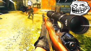 Acting like a BOT then Popping OFF with a SNIPER! (hilarious reactions)