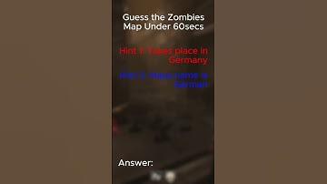 Can YOU Guess This Zombies Map in Under 60 Seconds?