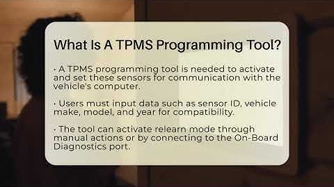 What Is A TPMS Programming Tool? - Talking Tech Trends
