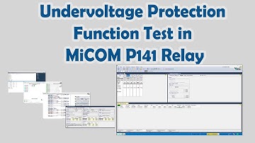 Undervoltage Protection Function Test in MiCOM P141 Relay | RELAY TESTER | ELECTRICAL ENGINEER